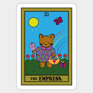 TAROT CARDS | THE EMPRESS. | CAT Sticker